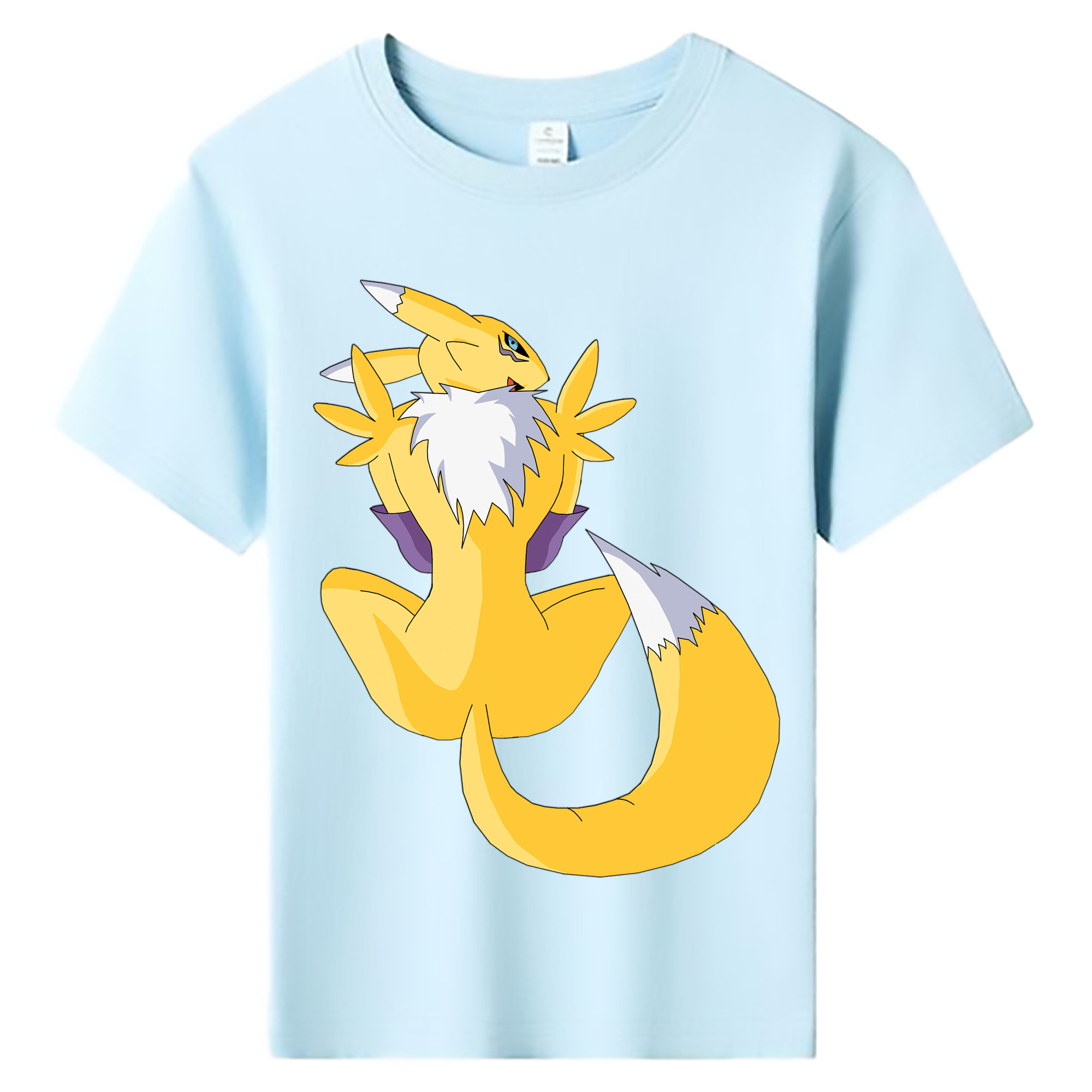 （画像用） Digimon デジタルモンスター/デジモン 綿100％キッズTシャツ（フロントプリント）